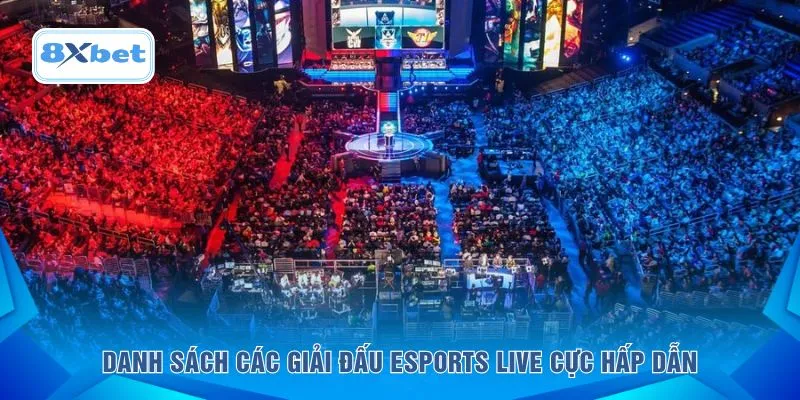 Danh sách các giải đấu esports live cực hấp dẫn